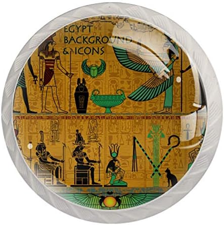 Идеални древните египетски Божества Злато с Йероглифи Врата Кутия Прибиращ се Дръжка Мебельное Украса за Кухненски Шкаф-Тоалетка