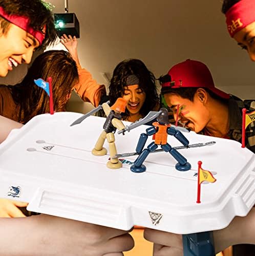 Бойна играчка LEERFEI Kids Battle Arena: вие контролирате битката роботи с помощта на дантела! Интерактивни детски игрални играчки Дуел две войни, настолна играчка Бойна арен?