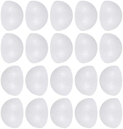 SEWACC Занаятчийски Полистирен Великденски Яйца Половин Полистирен Топки 100шт 4 см Полукръгли Полистирольные Топки Полусферические