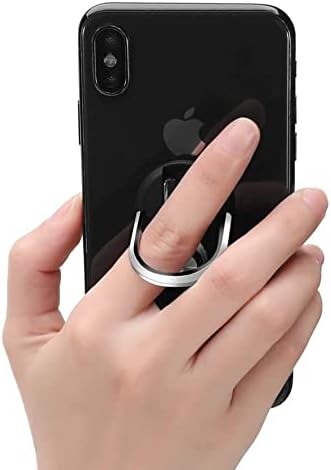 За определяне на BoxWave, съвместимо с Oppo Band - Кола планина с подвижна дръжка, Поставка за мобилен автомобилния закрепване с превземането на пръста си за Oppo Band - Сребрис?