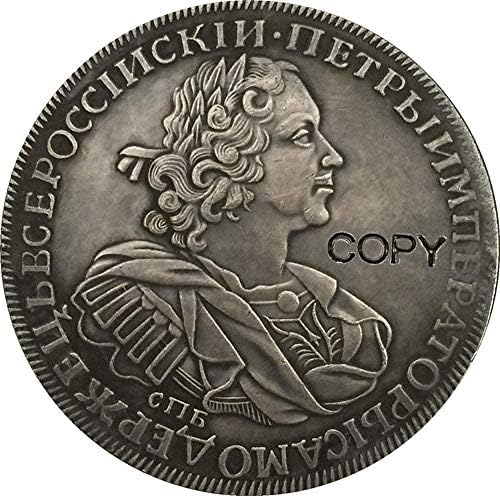 Вызовная Монета 1724 на Петър I Монети Русия Копие на Копие на Подарък за Него Колекция от монети
