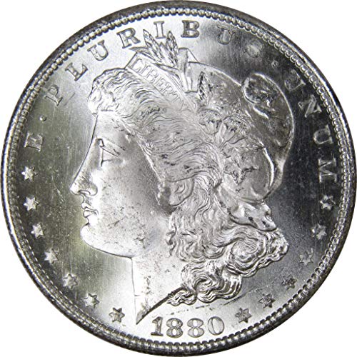 Монета на 1880-те години на Morgan Dollar BU Very Choice от необращенного монетния двор на Щата 90% Сребро на стойност 1 долар