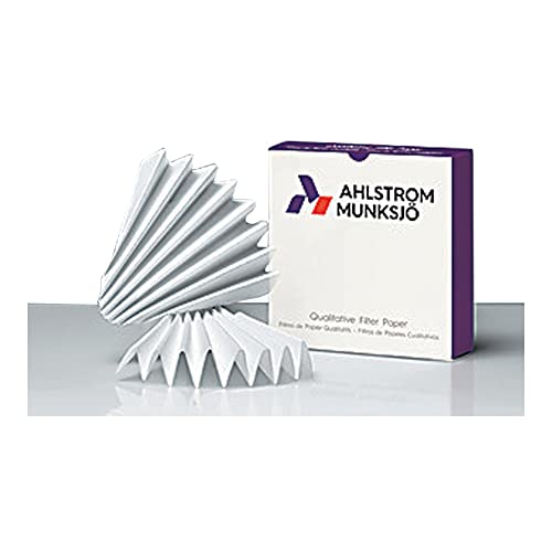 Кръг от нагънат филтър хартия Ahlstrom 5090-3850, 4 микрона, Бърз оборот, марка 509, Диаметър 38,5 см (опаковка по 100 броя)