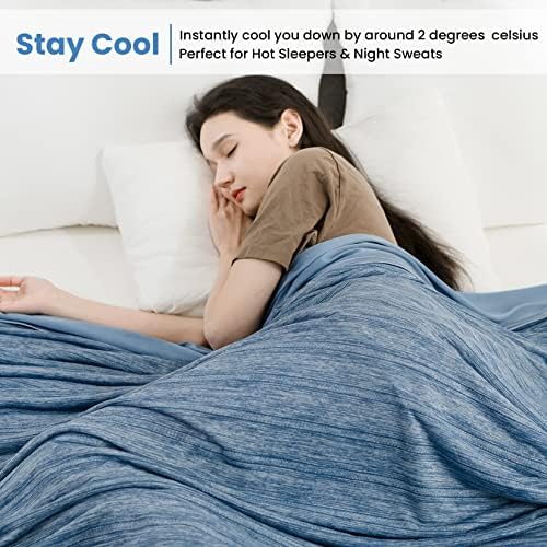 Охлаждащо одеяло OIGAE King Size, Лятно Одеало за горещите сънища, Arc-Успокой Q-Max> 0,5 студен влакна, Коварен Лесно Дышащее Одеяло със студена покритие за легло-диван за Цело?