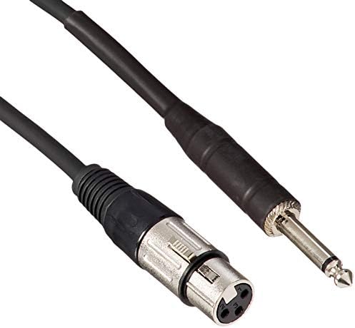 ChromaCast Pro Series 20-Крак кабел за микрофон 1/4 от щепсела към XLR-штекеру, Черен