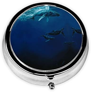 Опаковка на медикаменти за морски Китове - Преносим Мини Кутия за Дневни Таблетки За Пътуване