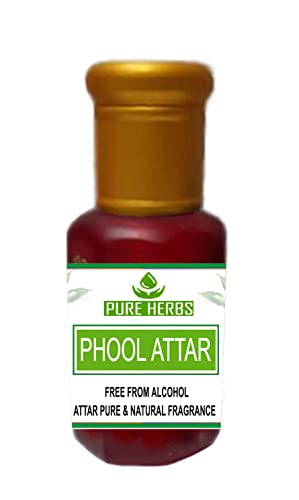 Pure Herbs PHOOL ATTAR Без Алкохол За мъже, Подходящ за специални случаи, партита и ежедневна употреба 100 мл