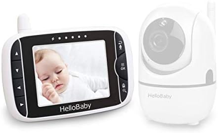 HelloBaby Преносим монитор Ръчно родителски блок за радионяни HB65, не е Съвместим с камери HB32 и HB66