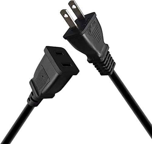Удължителен кабел за захранване Toptekits (1,6 метра / 0,5 m) от NEMA1-15П до 1-15R, удължителен кабел за захранване за контакти