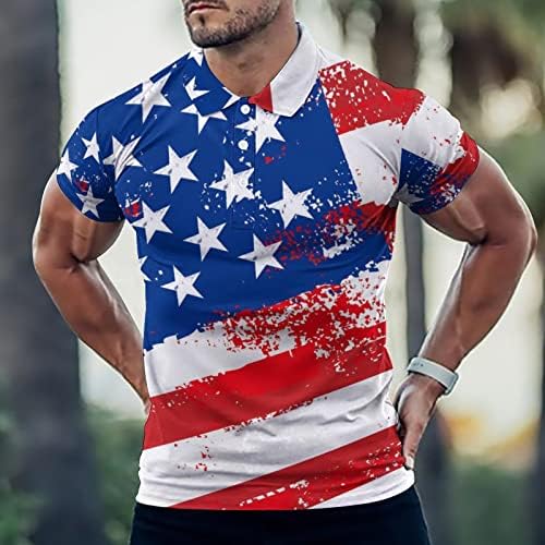 БАЙКУТУАН, Американски флаг и Свобода, Мъжки t-shirt-Топка за голф, Фланелка С Къс ръкав, Тениски, Ежедневни Стаи Върховете