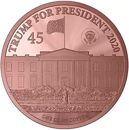 Монета на Доналд Тръмп 2020 - Ограничен тираж 1 унция Президент Тръмп Меден Кръг. Са подбрани монета от чиста мед 0,99%!