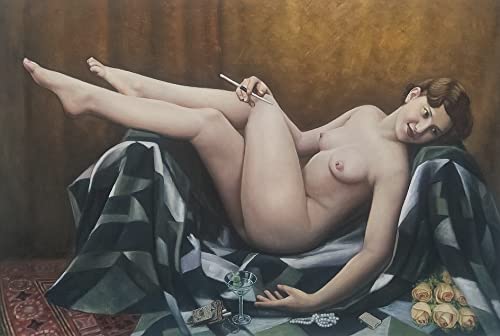 Портрет на голи тела по фотография, Ръчно рисувани с маслени бои върху платно, Самостоятелна Собствен Модел, Описвайки Красотата на тялото художествен език, по-ско?