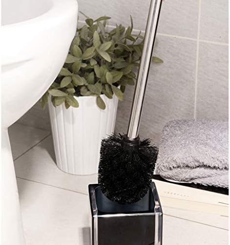 Четка за тоалетна и Ершик за тоалетна Домакински Набор от Тоалетни четки с перфоратором без основание За Дълбоко почистване на Всеки ъгъл (Цвят: Черен) (Цвят: Черен)