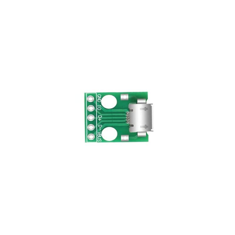 AIMPGSTL 10шт Micro USB към DIP Адаптер 5pin Жак-изход B Вид на Печатна платка Конвертор pinboard