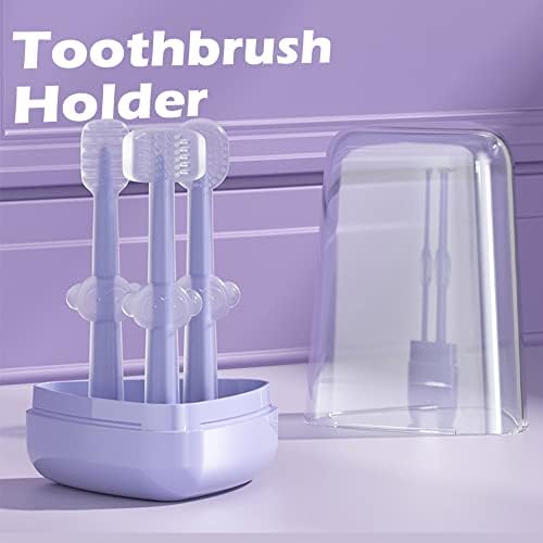 Комплект четка за зъби за деца от 0-2 години - Силикон средство за почистване на езика + 360 за зъби + четка за Зъби, 3 в 1 Детска