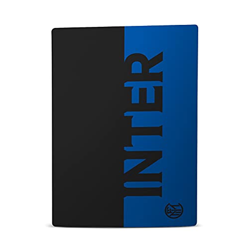 Дизайн на своята практика за главата Официално Лицензиран Inter Milan Синьо и черно Vinyl Стикер на предната панел с пълен логото