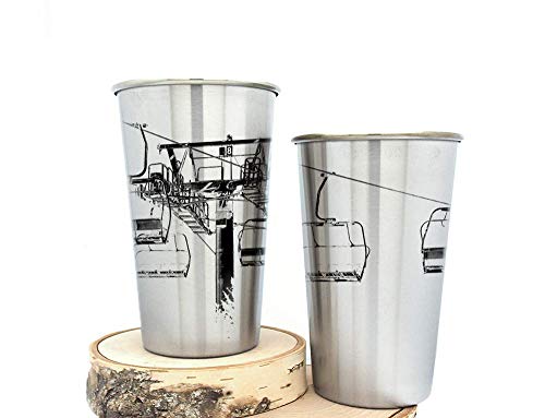 Пинтовые чаши за вино от неръждаема стомана от Black Lantern – Чаша за крафтового бира ръчно изработени и чаша от неръждаема стомана