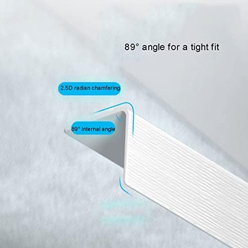 OITTO Защитен Кант за ъглите на стените 1-2 / 5, Самозалепващи Водоустойчиви Защитни Кантове от PVC за Подрязване на ъгли, Предпазни
