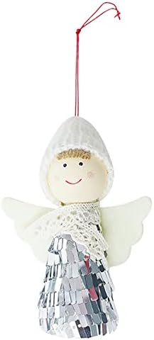 NSQFKALL 4 опаковки Ангел Подвесная Кукла Коледно Дърво Окачване Ангел Кукла Окачване на Вратата на Стенен Декор, Украса за Дома