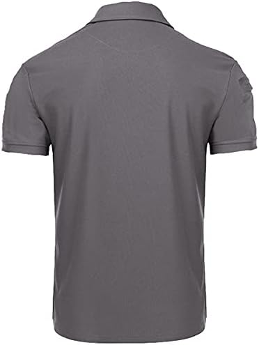 Мъжки Ризи Поло бързо съхнещи Прохладни Спортни Всекидневни Стаи Риза за Голф с Къс Ръкав за Мъже