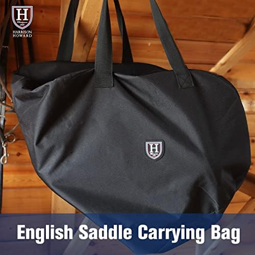 Harrison Howard Английска чанта за носене на седлото Здрава и лека Чанта за носене на 23,5 L * 20 W * 17D Калъф-тоут за по-добро