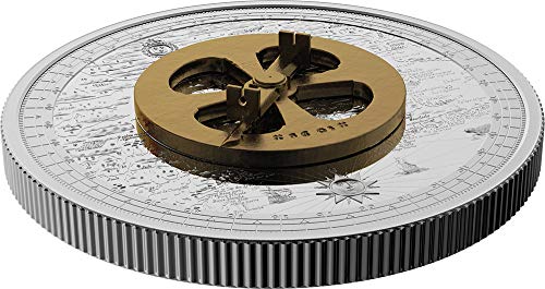 2021 Модерна Възпоменателна монета PowerCoin Champlain и Астролабия, Изгубена, А След това Намерен Сребърна Монета От 50$ Канада
