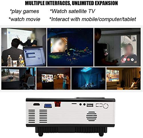 Мини Проектор VS314, видео проектор с висока разделителна способност 1500 Лумена, 180-инчов Домашно Кино, LCD Шрайбпроектор с дистанционно