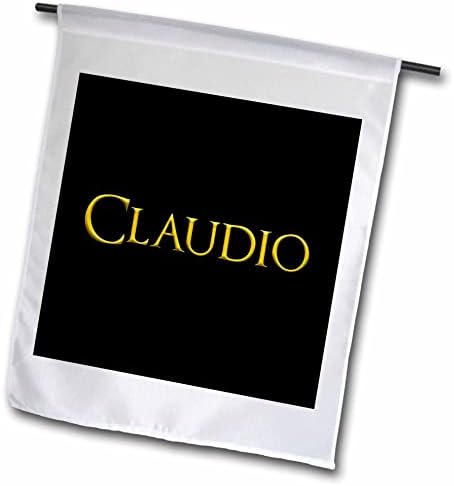 3дРоуз Клаудио Често срещано име за момче в Америка. Жълто на черно Амулет - Знамена (fl-362769-2)