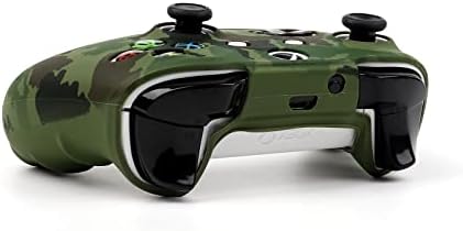 Камуфляжная кожа контролер RALAN Xbox One армейского зелен цвят, противоскользящий силиконов защитен калъф за контролер, съвместим