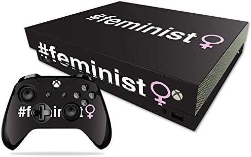 Корица MightySkins, съвместима с Microsoft Xbox One X - Feminist | Защитно, здрава и уникална Vinyl стикер | Лесно се нанася, се отстранява и обръща стил | Произведено в САЩ