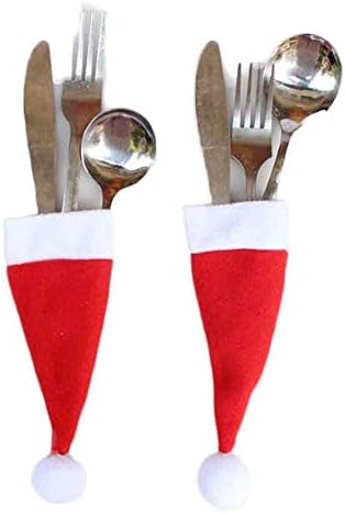 Комплект за Маса за Хранене И Шапка за Вилици Декоративен Инструмент За Съхранение на Коледен Коледен Комплект Съдове за готвене