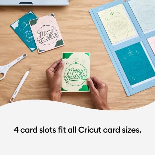 Подложка за картички Cricut 2x2, за многократна употреба, нескользящий подложка за бродерия, ви позволява да създадете четири карти