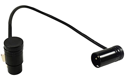 Нископрофилен кабел HQRP с регулируем ъгъл на наклон-от 3-контактна розетка XLR до 3-контакт с контакт XLR, Съвместим със звукови