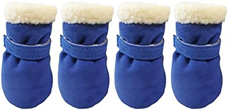 HonpraD/Рокля-пуловер за Кучета, Кадифе Топло Обувки, Ветрозащитная Зимни Обувки за домашни любимци подметка, Топли Обувки Плюс