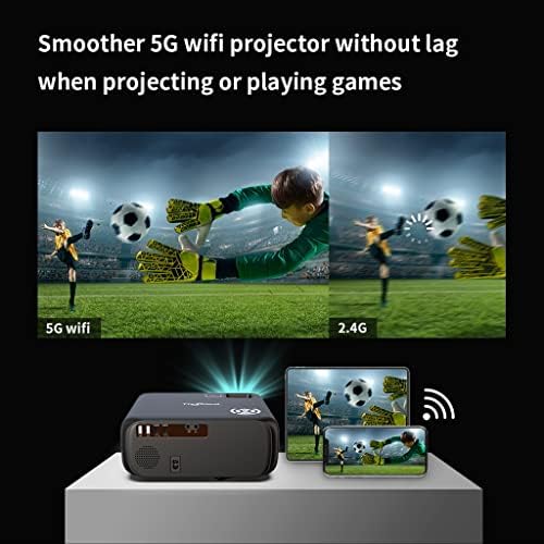 Проектор WERFDS 1080p Td97 Android Led Full Video Projector Proyector За домашно кино 4k Филм Cinema Smart Phone в прожектор (Цвят: D)