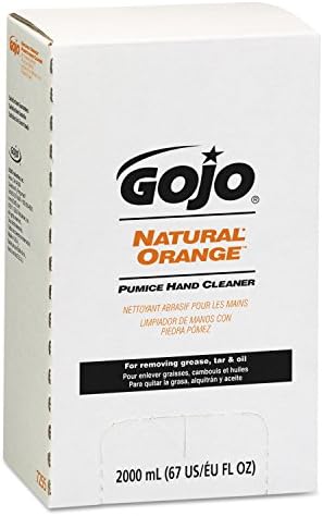 Gojo 7255 Средство за почистване на ръце от натурална портокалова пемза с добавянето на цитрусови плодове, 2000 мл, 4 бр/кутия