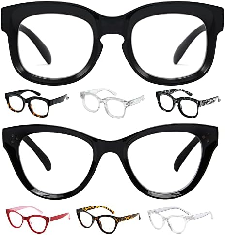 Eyekepper Спестете 10% на 4 опаковки женски очила за четене в голям размер, и 4 опаковки ридеров с дизайн на Котешко око + 3,50
