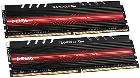 Комплект вградена памет Team Group Delta Series с червено led DDR4-2400 CL15 обем 32 GB