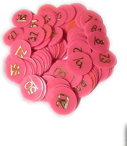 Най-добрата Пластмасови Монети / Символичен Розов /Оранжев цвят, брой от 1 до 500