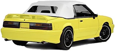 съвместим с Ford Mustang 1983-1993 година. с мек Мек покрив и пластмасови винил прозорци (черен)