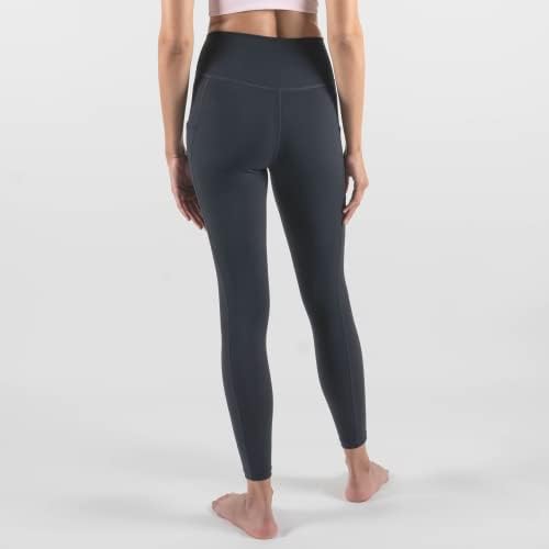 Дамски панталони за йога SunplusTrade с висока талия и джобове (Гамаши с дължина 7/8 инча)