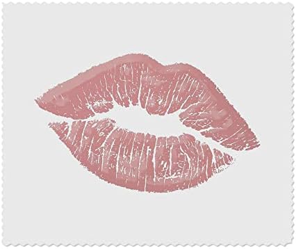 Azeeda 2 x Кърпички за почистване на лещи и очила от микрофибър Pink Lipstick Kiss (LC00019483)