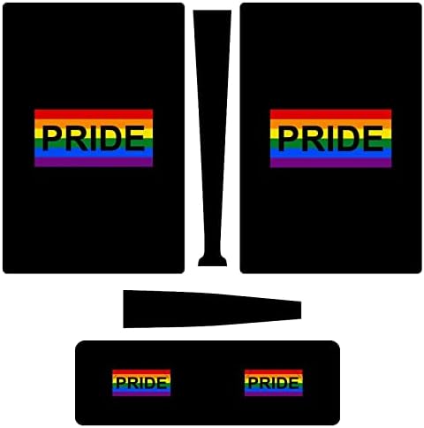 ЛГБТ Гей Гордост 3 бр. Стикер за цялото тяло, Стикер за PS5 Digital Edition за конзолата PS5 и контролер