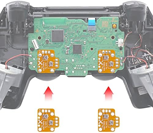 RGEEK 2 БР. Аналогов Джойстик Джойстик Drift Fix министерството на отбраната Отменя Drift Thumbstick, Потребителска Такса Регулатор на Аналогов Джойстик за PS5, PS4, Xbox Controller ONE