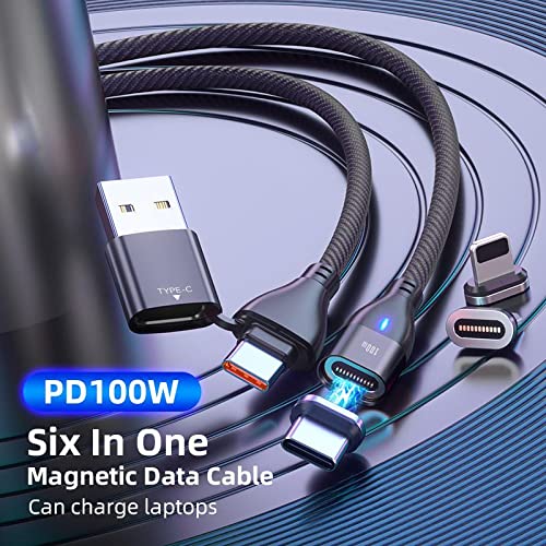Кабел BoxWave за Blackview A70 Pro (кабел от BoxWave) - Кабел за зареждане MagnetoSnap PD AllCharge (100 W), Кабел за зареждане