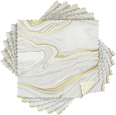 Комплект Кухненски Кърпи / хавлии Sinestour Gold Marble, да Пере и Кърпи За Съдове, Поглъщащ Многократна употреба Почистващи Кърпи,
