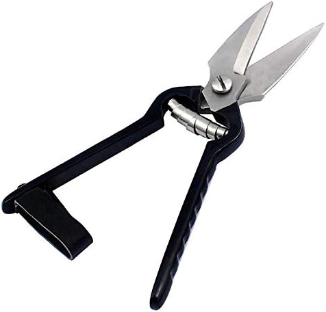 DDP-Ножици за загниване на ръцете - Ножици за стригане на овце - Ножици за подрязване на копита-Остри ножове черен цвят