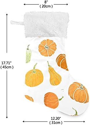 Тиквени Сладки Есенни Чорапи за Хелоуин, Деня на Благодарността, коледа, Коледни Чорапи, Големи Коледни Чорапи за Камината, Коледната