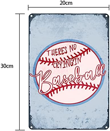 Бейзболен Стенен Декор Метална Табела, на Бейзболен Декор Лидице Знак, В Бейзбола Не Плачат, Спортен Интериор за Спални Момчета