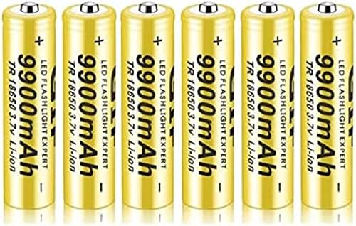Акумулаторни Батерии MORBEX 3,7 В, Батерия 9900 ма, Литиеви Литиево-Йонни Батерии с голям Капацитет, Горната част на Батерията с